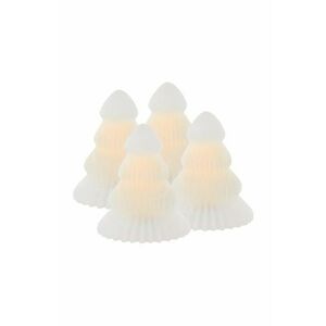 Sirius set de decorațiuni de crăciun cu led Claire Juletra 4-pack culoarea alb imagine