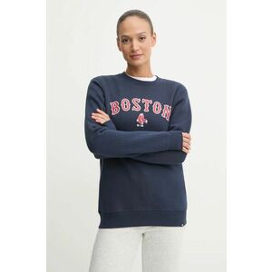 47 brand bluza MLB Boston Red Sox femei, culoarea albastru marin, cu imprimeu, BB002PEMIBC630058FN imagine