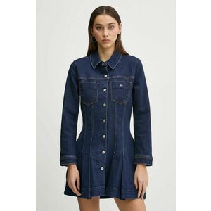 Tommy Jeans rochie culoarea albastru marin, mini, evazati, DW0DW20533 imagine