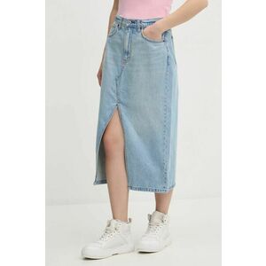 Abercrombie & Fitch fustă din denim midi, creion, KI143-3206 imagine