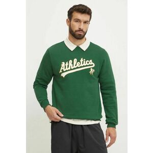 47 brand bluza MLB Oakland Athletic barbati, culoarea verde, cu imprimeu, BB018PEMIBC654773DG imagine