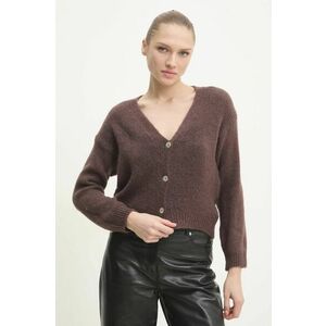 Answear Lab cardigan de lana culoarea maro imagine