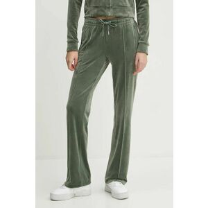 Juicy Couture pantaloni de trening culoarea verde, cu imprimeu, JCAPW045 imagine