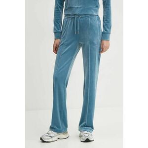 Juicy Couture pantaloni de trening culoarea turcoaz, cu imprimeu, JCAPW045 imagine