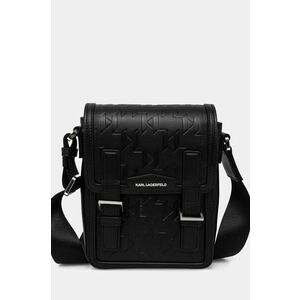 Karl Lagerfeld borseta de piele culoarea negru, A1M30095 imagine