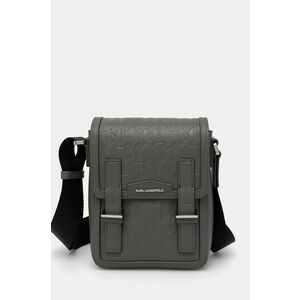 Karl Lagerfeld borsetă de piele K/LOOM culoarea gri, A1M30095 imagine