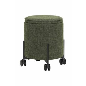 Hübsch puf cu compartiment de depozitare Contain Pouffe culoarea verde imagine