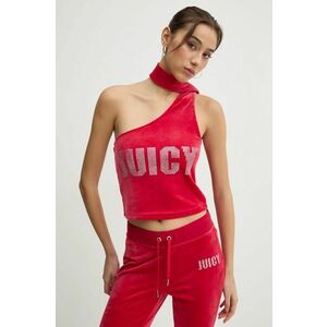 Juicy Couture top culoarea rosu, cu imprimeu, JCBCT125863 imagine