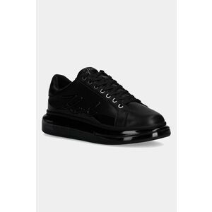 Karl Lagerfeld sneakers din piele KAPRI KUSHION culoarea negru, KL52648F imagine