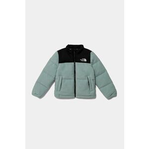 The North Face geaca de puf pentru copii KID 1996 RETRO NUPTSE JACKET culoarea turcoaz, NF0A82TS1OC1 imagine