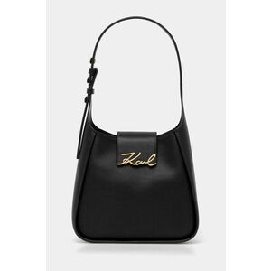 Karl Lagerfeld poseta de piele culoarea negru, A1W30434 imagine