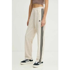 adidas Originals pantaloni SNAKE FB TP femei, culoarea bej, modelator, JI8406 imagine