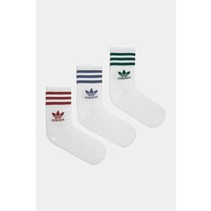 adidas Originals șosete 3-Stripes 3-pack culoarea alb, JI9471 imagine