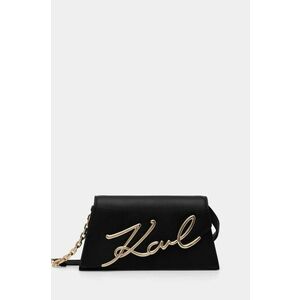 Karl Lagerfeld poseta de piele culoarea negru, A1W30037 imagine