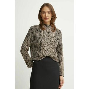 MAX&Co. pulover femei, culoarea bej, light, cu turtleneck, 2516361041200 imagine