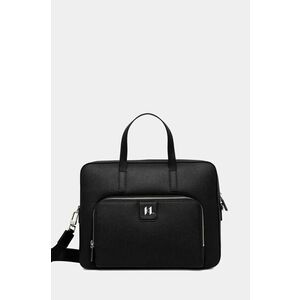 Karl Lagerfeld geanta de piele culoarea negru, A1M30098 imagine