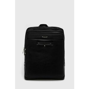 Aeronautica Militare rucsac barbati, culoarea negru, mare, neted imagine