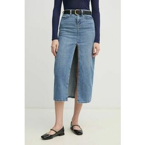 Dkny fustă din denim maxi, dreaptă, DJ4K9506 imagine