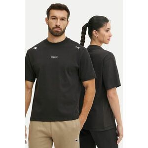 Coperni tricou din bumbac x Puma culoarea negru, neted, 628305 imagine