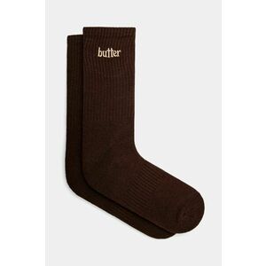 Butter Goods sosete Basic Socks barbati, culoarea maro, BG243910 imagine