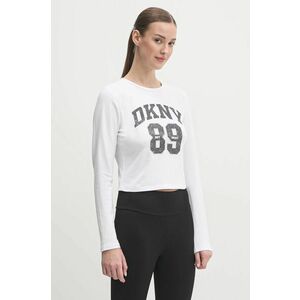 Dkny longsleeve femei, culoarea alb, DP4T9979 imagine