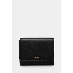 BOSS portofel de piele femei, culoarea negru, 50523685 imagine