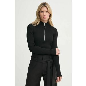 Gestuz pulover femei, culoarea negru, light, cu turtleneck, 10909819 imagine