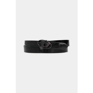 Diesel curea OVAL D LOGO B-1DR 20 belt femei, culoarea negru, X09727.P1660 imagine