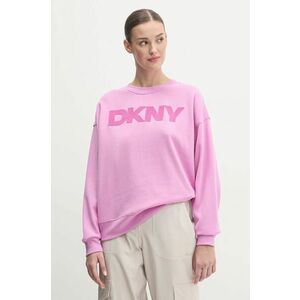 Dkny bluza femei, culoarea violet, cu imprimeu, DP5T1140 imagine