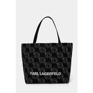 Karl Lagerfeld geanta de bumbac culoarea negru, A1W50023 imagine