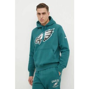 Nike bluza Philadelphia Eagles barbati, culoarea verde, cu glugă, cu imprimeu, NKDK-3JD-86-N09 imagine