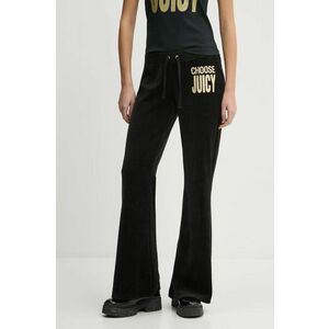 Juicy Couture pantaloni de trening culoarea negru, cu imprimeu, JCGBJ125002 imagine