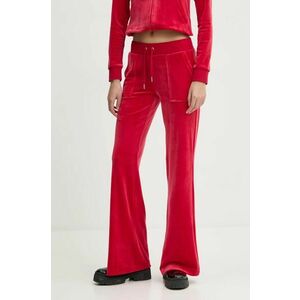 Juicy Couture pantaloni de trening culoarea rosu, neted, JCSEBJ001 imagine