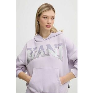 Karl Kani bluza femei, culoarea violet, cu glugă, cu imprimeu, 61210049 imagine