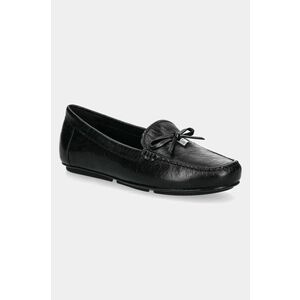 MICHAEL Michael Kors mocasini de piele Juliette femei, culoarea negru, cu toc plat, 40R5JUFR1L.001 imagine