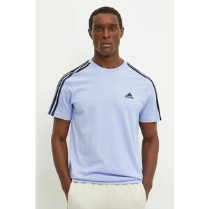 adidas tricou din bumbac Essentials barbati, cu imprimeu, IX0160 imagine