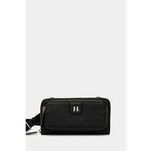 Karl Lagerfeld poseta de piele culoarea negru, A1M32100 imagine