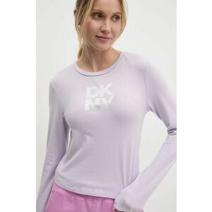 Dkny longsleeve femei, culoarea violet, DP5T1113 imagine