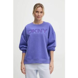 Dkny bluza femei, culoarea violet, cu imprimeu, DP5T1140 imagine