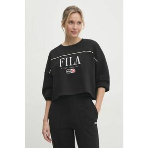 Fila bluza Lewistown femei, culoarea negru, cu imprimeu, FAW0912 imagine