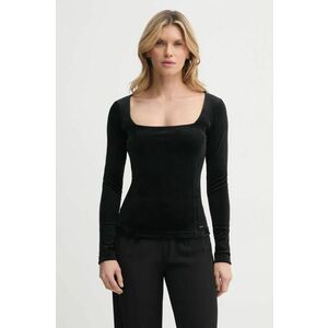 G-Star Raw bluză de catifea culoarea negru, neted, D25063-D422 imagine