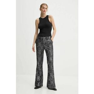 ZADIG&VOLTAIRE pantaloni femei, culoarea negru, evazati, high waist, WWPA00808 imagine