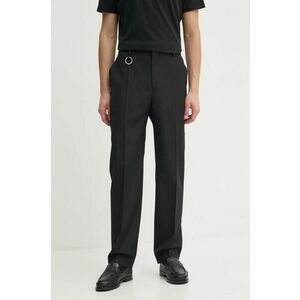 Études Studio pantaloni din lana culoarea negru, cu fason chinos, H24MMTRO851 imagine