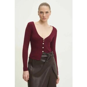 Answear Lab cardigan femei, culoarea bordo, light imagine