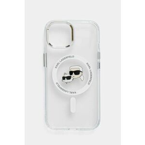 Karl Lagerfeld husa pentru telefon iPhone 15 6.1 culoarea transparent, KLHMP15SHLSKCH imagine