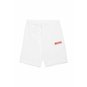 Diesel pantaloni scurți din bumbac pentru copii PBASESHORT SHORTS culoarea alb, J02236 imagine