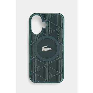 Lacoste husa pentru telefon iPhone 16 6.1 culoarea verde, LCHMP16SUBSE imagine