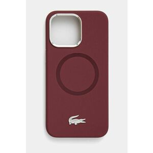 Lacoste husa pentru telefon iPhone 15 Pro Max 6.7 culoarea bordo, LCHMP15XSMAR imagine