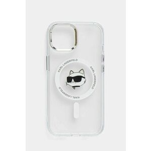 Karl Lagerfeld husa pentru telefon iPhone 15 6.1 culoarea transparent, KLHMP15SHLSCHH imagine