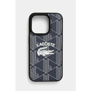 Lacoste husa pentru telefon iPhone 15 Pro 6.1 culoarea albastru marin, LCHMP15LPIGV imagine